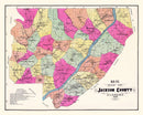 Vintage Map of Jackson County, Alabama 1907