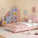 3 Pieces Kids' Room Bundle: Twin Bed Frame Wardrobe Closet Vanity Table and Stool Set by LJGDeals