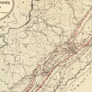 Vintage Map of Jefferson County, Alabama 1892