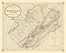 Vintage Map of Jefferson County, Alabama 1892