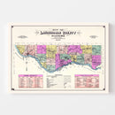 Vintage Map of Lauderdale County, Alabama 1907