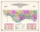 Vintage Map of Lauderdale County, Alabama 1907