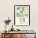 Vintage Map of Tallapoosa County, Alabama 1885