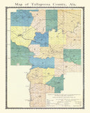 Vintage Map of Tallapoosa County, Alabama 1885