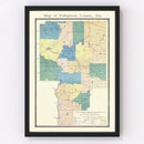 Vintage Map of Tallapoosa County, Alabama 1885