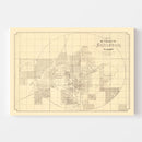Vintage Map of Anniston, Alabama 1890