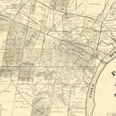 Vintage Map of Gadsden, Alabama 1888
