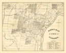 Vintage Map of Gadsden, Alabama 1888