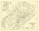 Vintage Map of Jefferson County, Alabama 1916