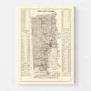 Vintage Map of Mobile County, Alabama 1915