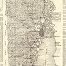 Vintage Map of Mobile County, Alabama 1915