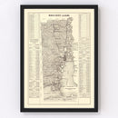 Vintage Map of Mobile County, Alabama 1915