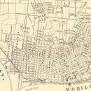 Vintage Map of Mobile, Alabama 1888