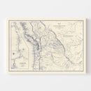Vintage Map of Washington 1849