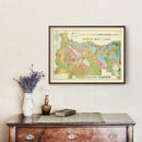 Vintage Map of Stevens County, Washington 1920