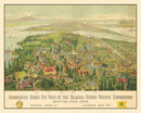 Vintage Map of Seattle, Washington 1909