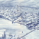 Vintage Map of Whatcom, Washington 1889