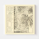 Vintage Map of Camp Spokane, 1882