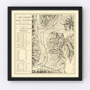 Vintage Map of Camp Spokane, 1882