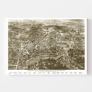 Vintage Map of Philadelphia, Pennsylvania 1876