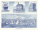 Vintage Map of Colfax, Washington 1889