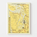 Vintage Map of Puget Sound Country, 1916