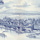 Vintage Map of La Conner, Washington 1889