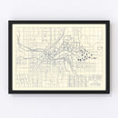 Vintage Map of Washington State University, 1920
