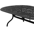 Outdoor Modern Aluminum 95-in Large Oval Patio Dining Table