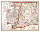 Vintage Map of Washington 1904