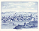 Vintage Map of Moscow, Washington 1889