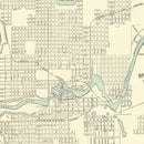 Vintage Map of Spokane Falls, Washington 1895