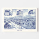 Vintage Map of Pataha City, Washington 1889