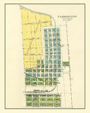 Vintage Map of Farmington, Washington 1910
