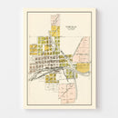 Vintage Map of Garfield, Washington 1910
