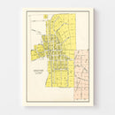Vintage Map of Steptoe, Washington 1910