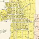 Vintage Map of Steptoe, Washington 1910