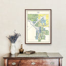 Vintage Map of Tekoa, Washington 1910