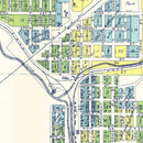 Vintage Map of Tekoa, Washington 1910