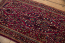 2.5x5 Vintage Fine American Sarouk Rug Runner