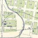 Vintage Map of Texas City, Washington 1910