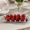 Fleur-De-Lis Bread Tray 6x12 by Arthur Court Designs