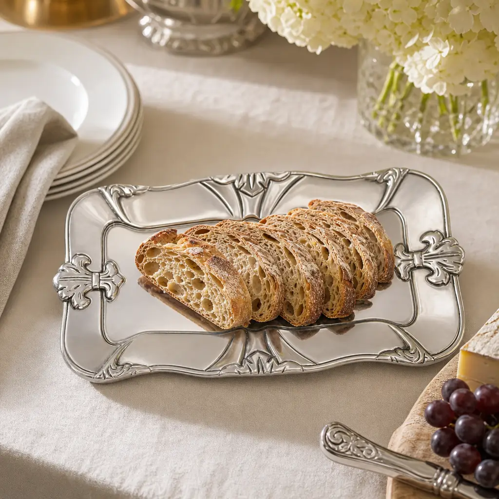 Fleur-De-Lis Bread Tray 6x12, photo 6 of 8