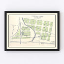 Vintage Map of Texas City, Washington 1910