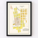Vintage Map of Union Town, Washington 1910