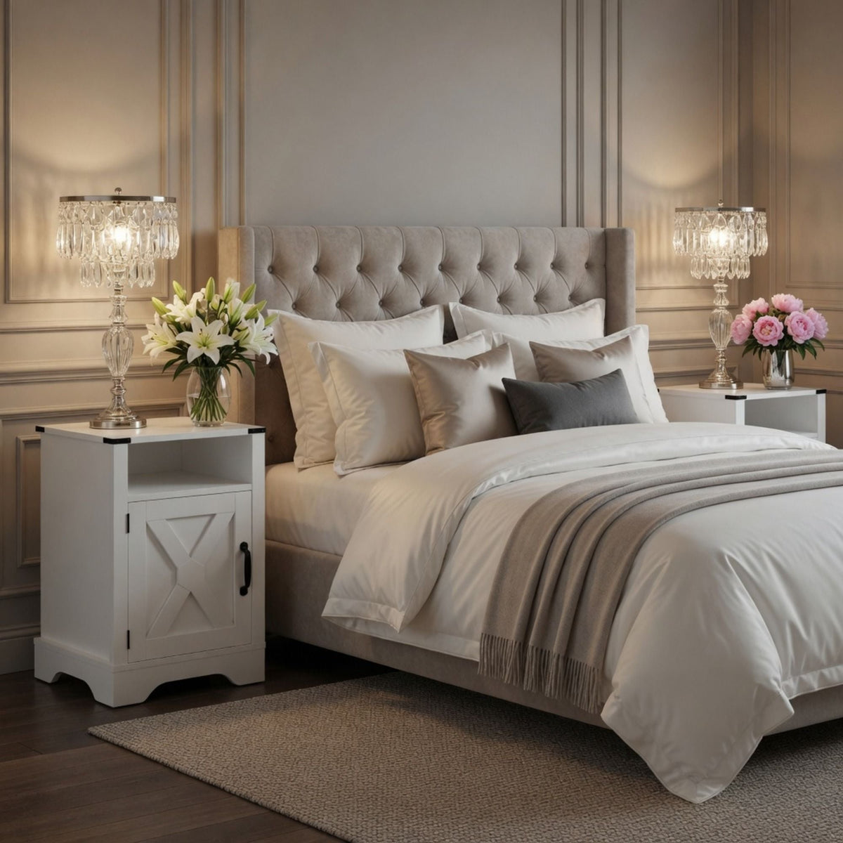 Farmhouse Nightstand, Charging Station & Storage, photo 15 of 40