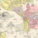 Vintage Map of Seattle, Washington 1899