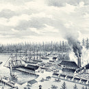 Vintage Map of Port Hadlock, Washington 1889