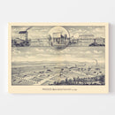 Vintage Map of Prosser, Washington 1889