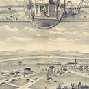 Vintage Map of Prosser, Washington 1889